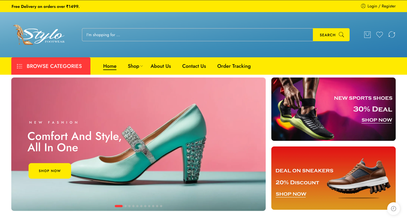Stylo Footwear E-commerce Platform